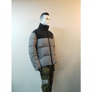 WHITE \u0026 BLACK CONTRAST HERREN PUFFERJACKE RLMPC0021N