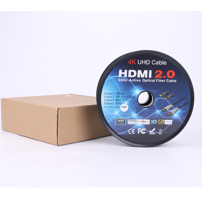 ARC-Funktion Fiber HDMI CABLE (Lichtwellenleiterübertragung), Optoelectronic Hybrid; Metallgehäuse, 4K