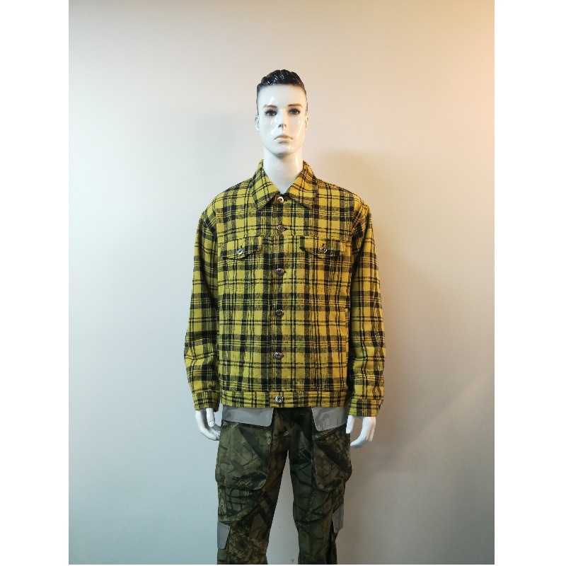 GELBE PLAID JACKE FÜR HERREN RLMJ0001