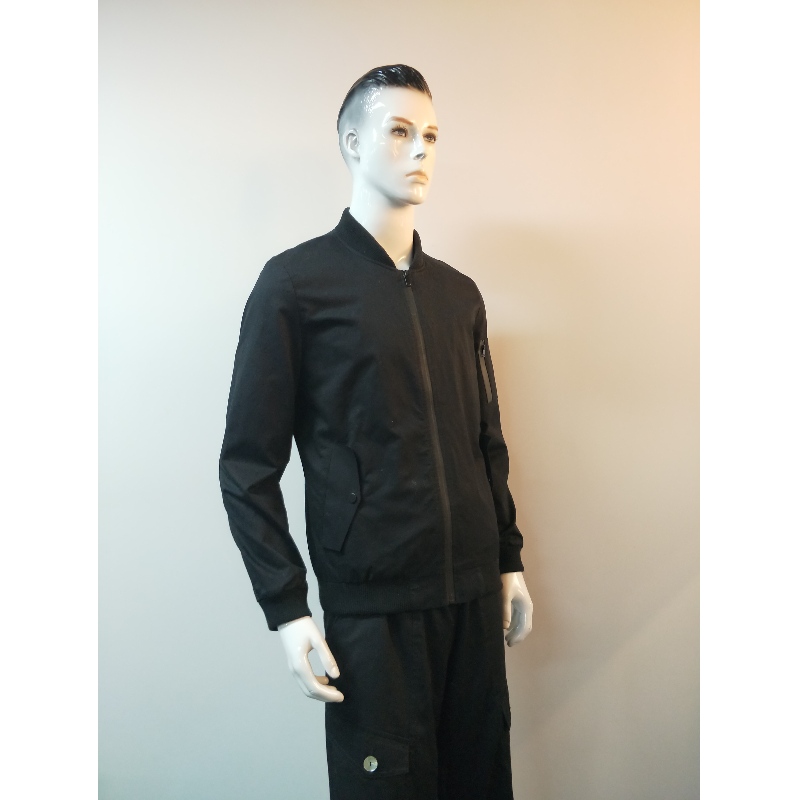 HERREN SCHWARZE LÄSSIGE JACKE RLMJ0006