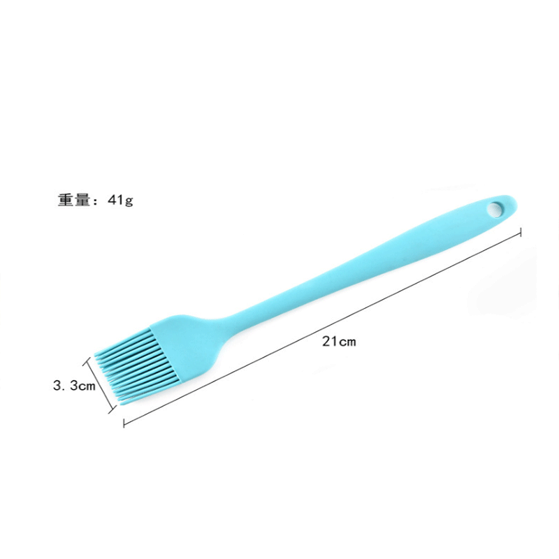 Integrierte Silikonbürste Lebensmittelbürste Hochtemperaturbeständige Ölbürste Grillbürste Silikon-Backwerkzeug