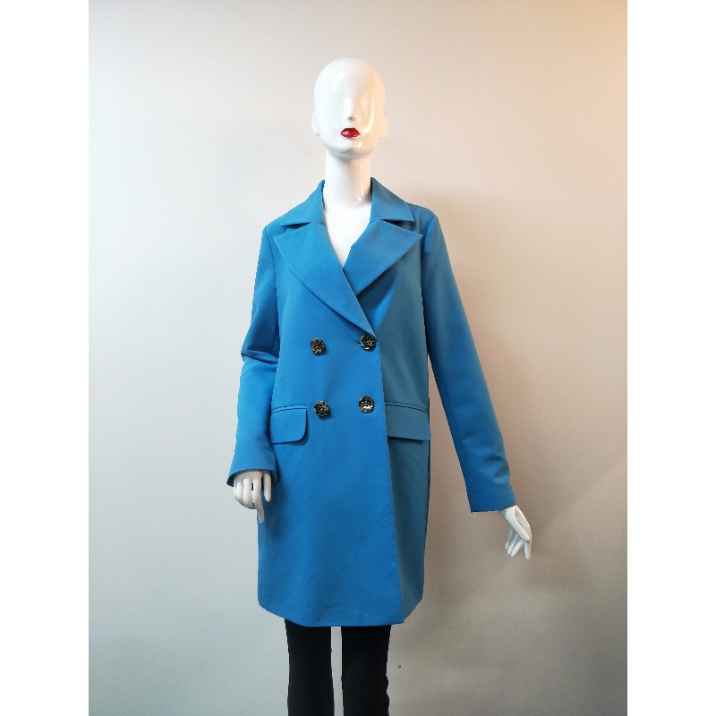 BLAUE TRENCHJACKE DER DAMEN RLWJ0014