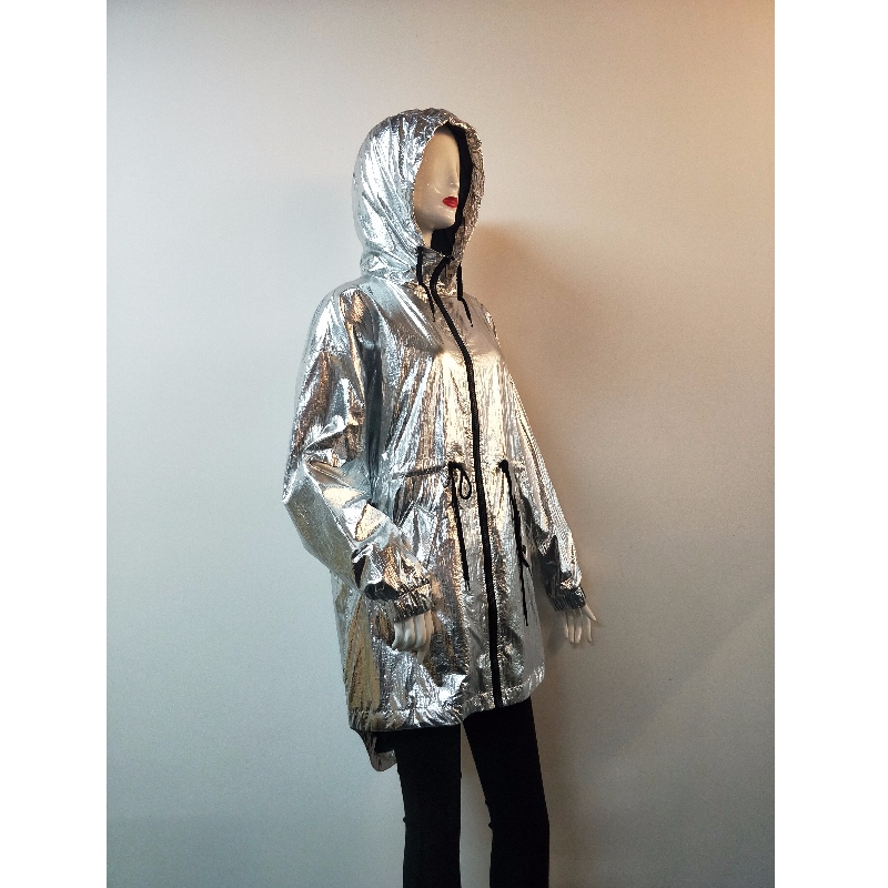 DAMEN SILBER KAPUZENJACKE RLWJ0018