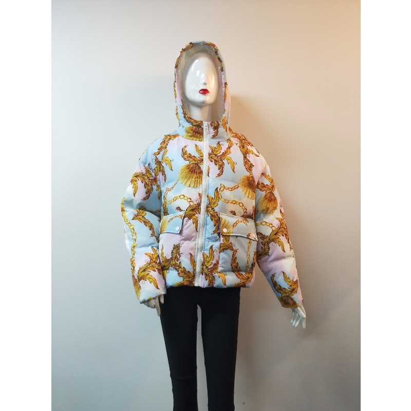 DAMEN GEDRUCKTER PUFFERMANTEL RLWPC0005N