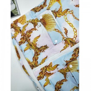 DAMEN GEDRUCKTER PUFFERMANTEL RLWPC0005N