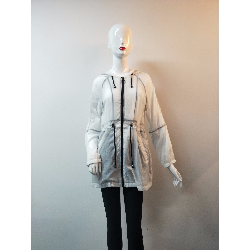 DAMEN WHITE WINDBREAKER JACKE RLWWJ0001