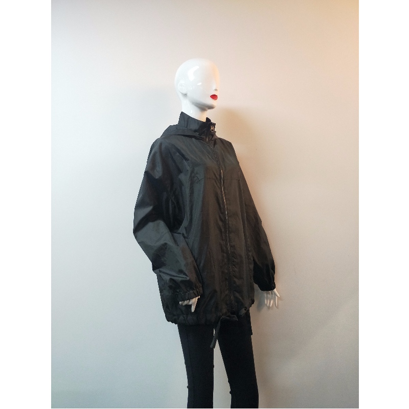 DAMEN SCHWARZE WINDBREAKER JACKE RLWWJ0006
