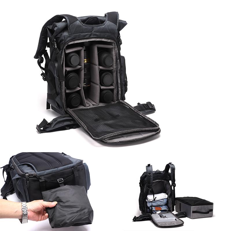 Diat BRTMH300 Outdoor Kameratasche mit großer Kapazität Reisevideo wasserdichter DSLR-Kamerataschenrucksack