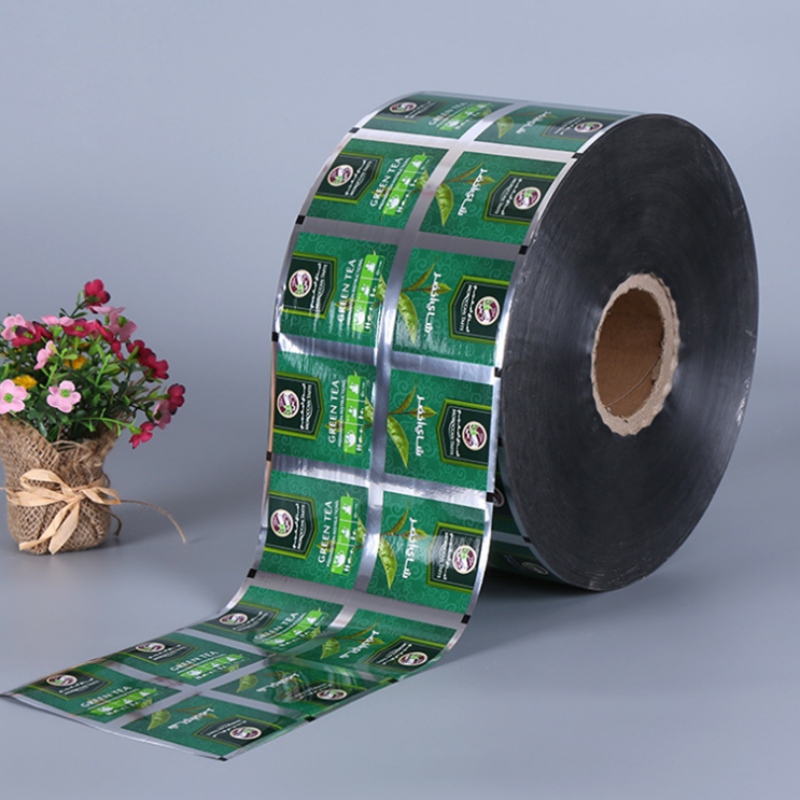 Lebensmittel kunststoff aluminiumfolie verpackungsfolie rolle für milch tee kaffee beutel