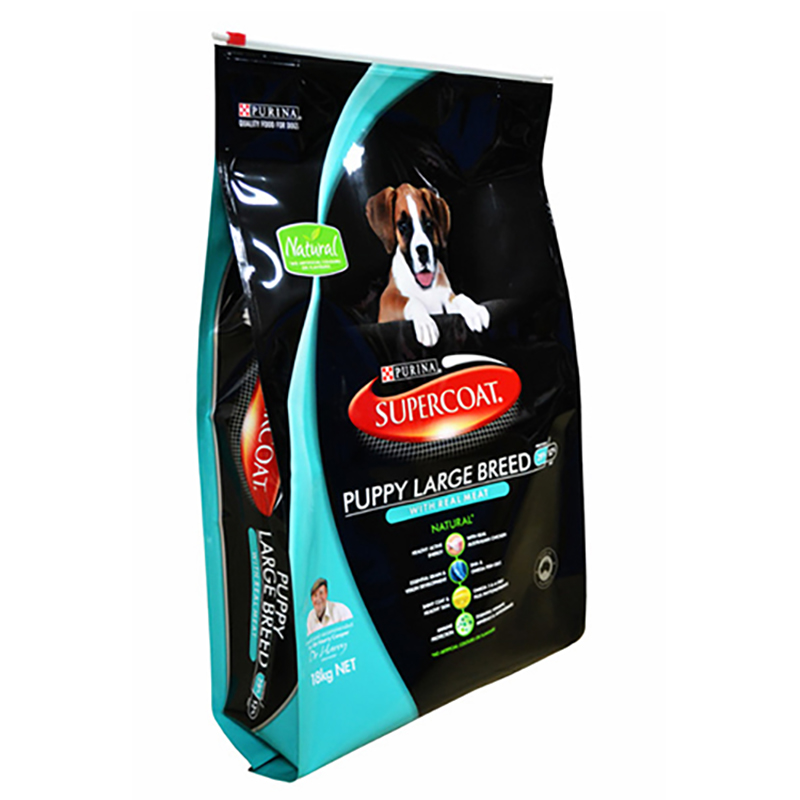 10kg 25kg Haustierfutterbeutel mit flachem Boden / Plastikkatzenhundefutter-Verpackungsbeutel