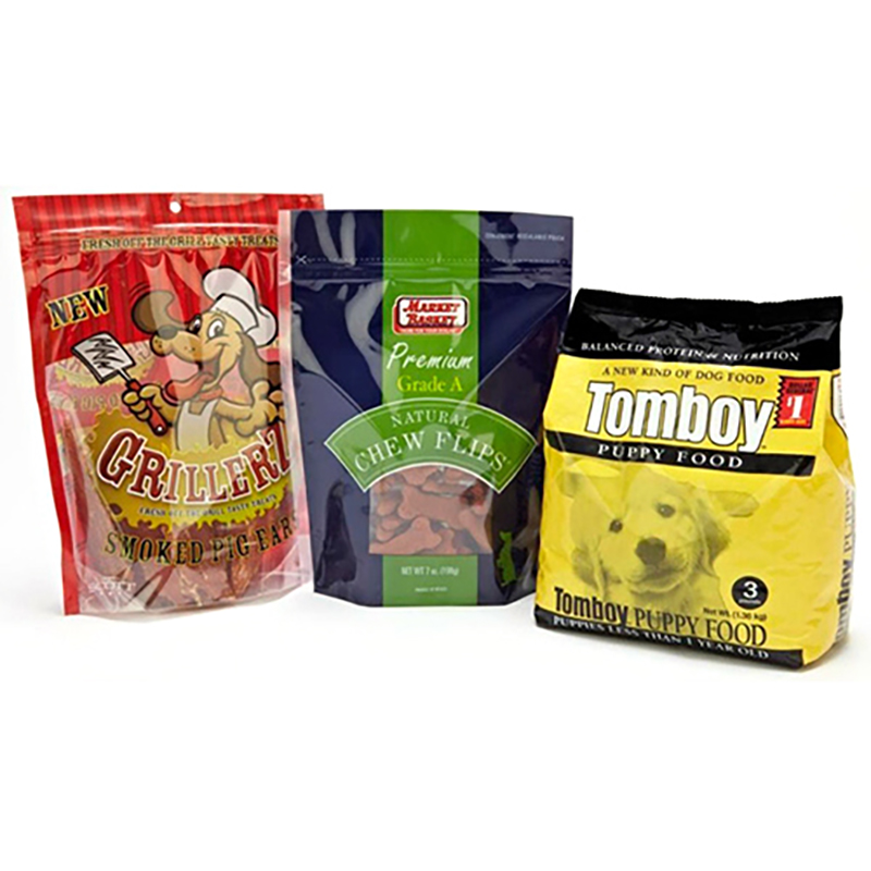10kg 25kg Haustierfutterbeutel mit flachem Boden / Plastikkatzenhundefutter-Verpackungsbeutel