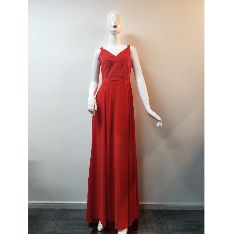 RED BANDAGE LANGLEINIGES KLEID DER DAMEN JLWD0041