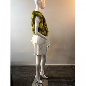 DOPPELFARBIGES PELZ GILET DER DAMEN RLWF0010