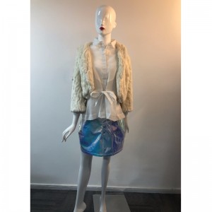 JACKE RLWF0016 BEIGE KURZ PELZ DER DAMEN