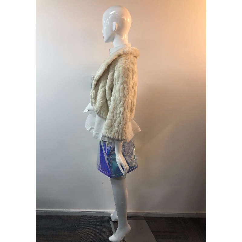 JACKE RLWF0016 BEIGE KURZ PELZ DER DAMEN