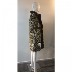 DAMEN LEOPARD PRINT PELZMANTEL RLWF0028