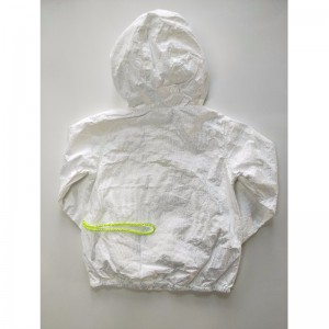 WHITE HOODED WINDERBREAKER RLCJ0004N FÜR KINDER