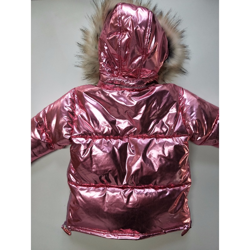 Metallic Daunenmantel für Kinder RLCPC0007N