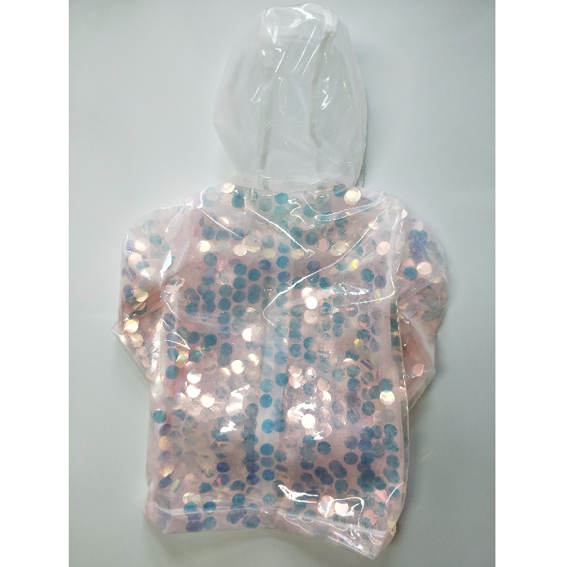 KINDER SEQUIN HOODED TPU JACKE RLCTJ0003N