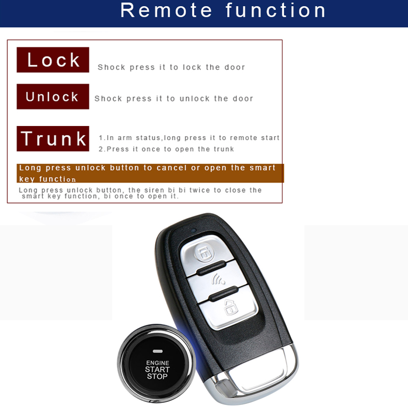 PKE Keyless Entry RFID Auto Lock u0026 Unlock im Auto Alarm Starter