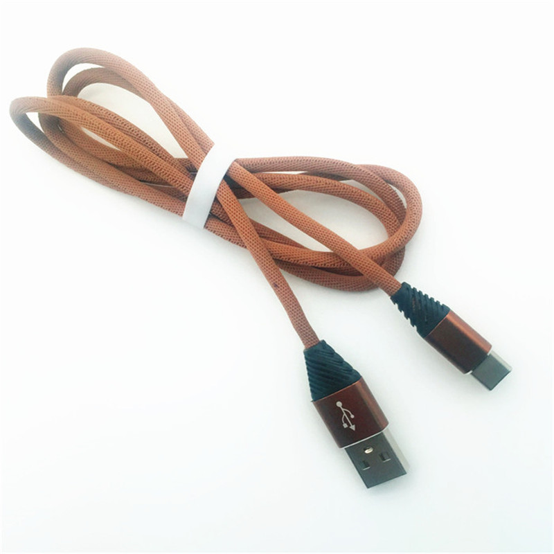 KPS-1004CB TYP C Kundenspezifische Baumwolle, die 1 m USB 2.2-Hochgeschwindigkeits-USB-Kabel vom Typ c auflädt