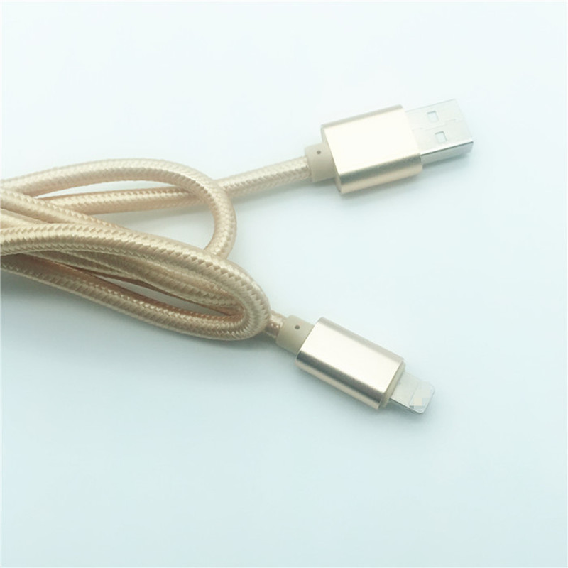 KPS-1005CB 8PIN 2M Hochwertiges, geflochtenes 2A-USB-Datenkabel für das iPhone