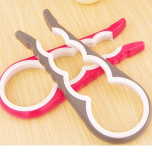 Silikon-Korkenzieher multifunktionale Vier-in-einem-Flaschenöffner inländische Sicherheit Dosenöffner Anti-Rutsch-und Flaschenöffner