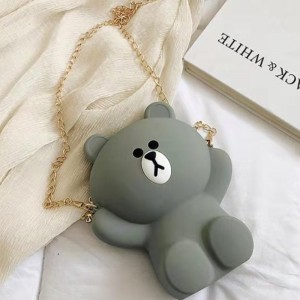 Silikonkarikaturbeutel-Mädchentasche nette Silikonhandytasche tragen schräge Umhängetasche der einzelnen Schulter der Persönlichkeitskette