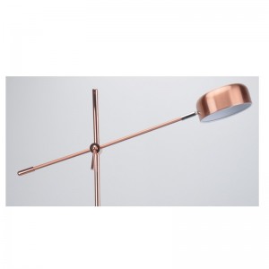 Stehleuchte mit Einstellfunktion und flachem Fuß