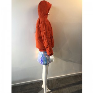 DAMEN PUFFER MANTEL IN ORANGE RLWPC0058