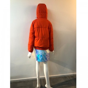 DAMEN PUFFER MANTEL IN ORANGE RLWPC0058