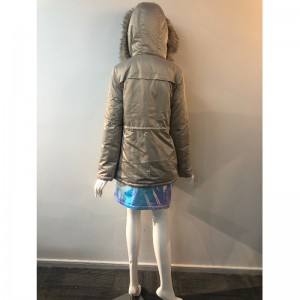 DAMEN CHAMPAGNER KAPUZENMANTEL RLWPC0059