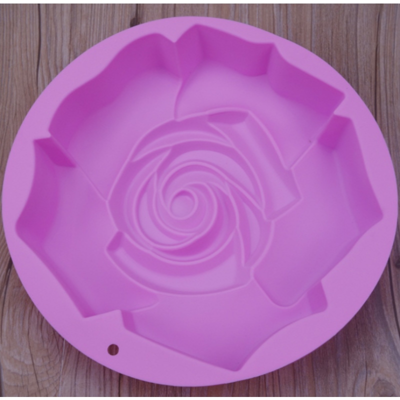 Silikon backform einzelne übergroße rose kuchenform einlochmontage große blume backplatte diy backwerkzeug