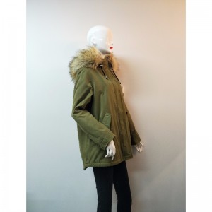 DAMEN DUSCHFESTER MANTEL AUS KHAKI RLWPC0087