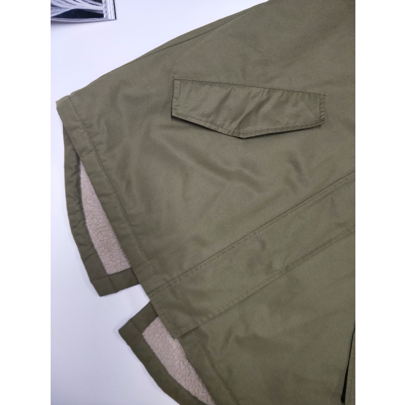 DAMEN DUSCHFESTER MANTEL AUS KHAKI RLWPC0087