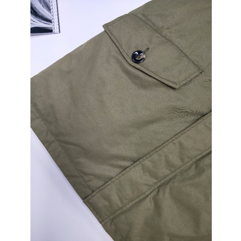 DAMEN-KHAKI-KAPUZENMANTEL RLWPC0088