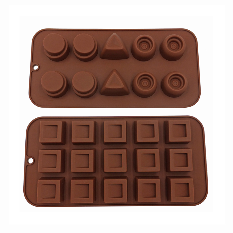 10 Hohlräume Silikon-Schokoladenform-Chip-Formen