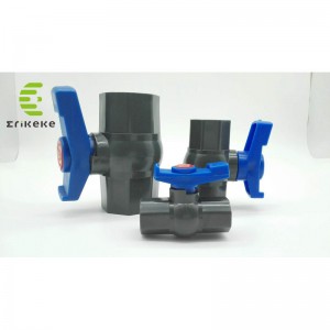 Das Hochdruck-PVC-Kugelventil mit Spezialgriff