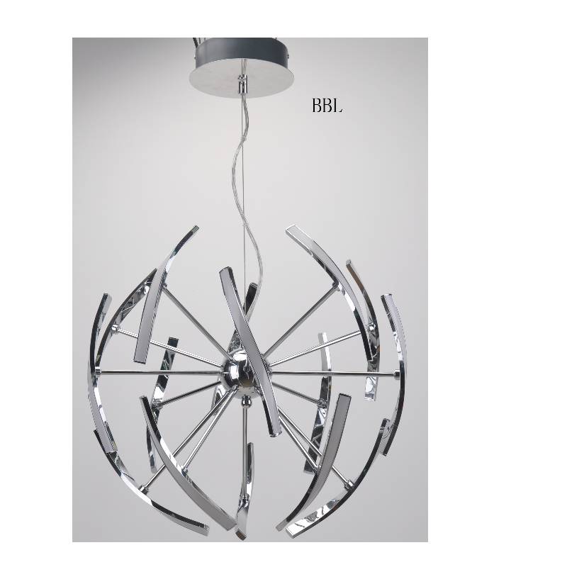 LED Pendelleuchte mit Aluminiumstreifen