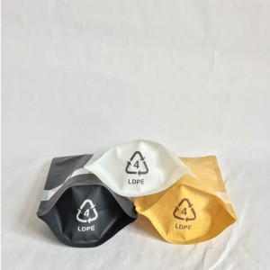 Recycelbarer PET / PE-Hochbarriere-Reißverschlussbeutel für Lebensmittelverpackungen mit Sichtfenster