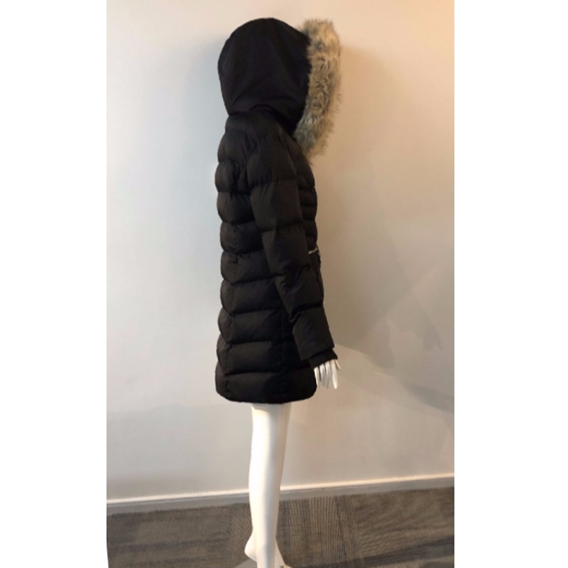 DAMEN PUFFER MANTEL AUS SCHWARZEM RLWPC0077
