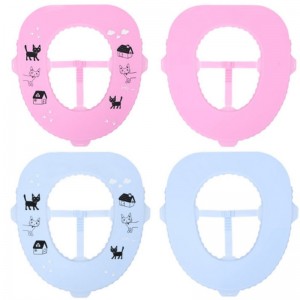 Neue silikon antibakterielle toilettensitzpolster haushalts wasserdicht einfache reinigung reise tragbare toilettensitzring