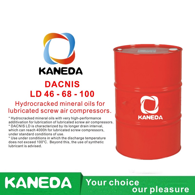 KANEDA DACNIS LD 32 - 46 - 68 Hydrocrack-Mineralöle für geschmierte Schraubenluftkompressoren.