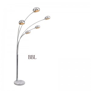 Moderne Stehleuchte mit Marmorsockel