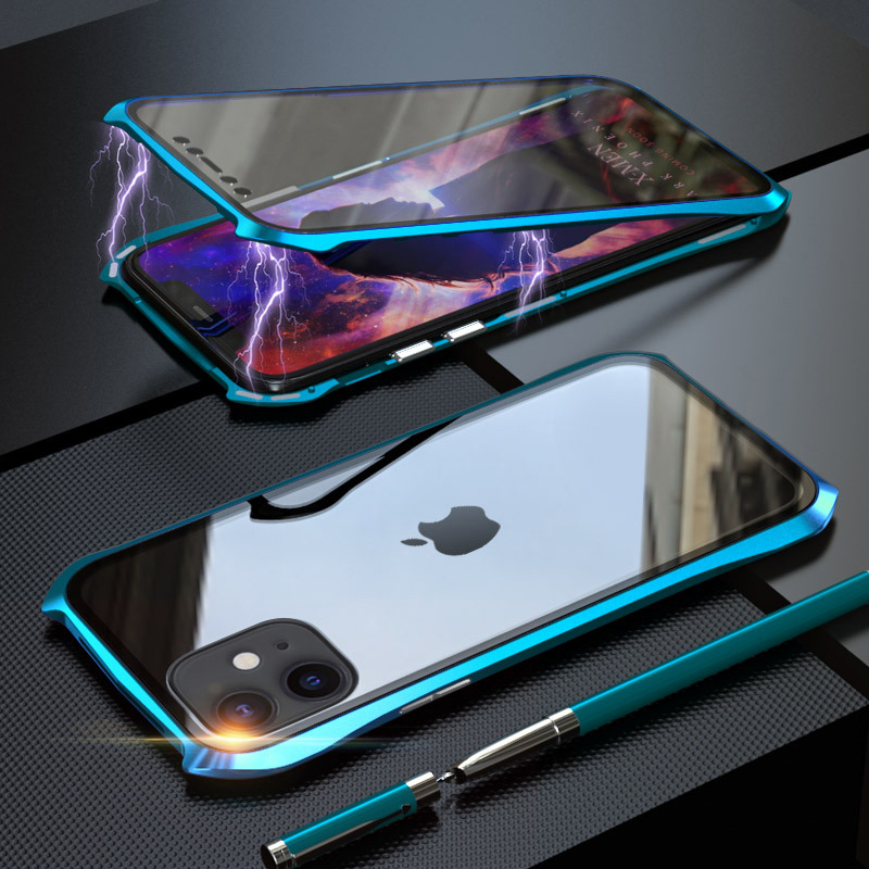 Für iPhone 11 Hülle Magnetic Adsorption Phone Case