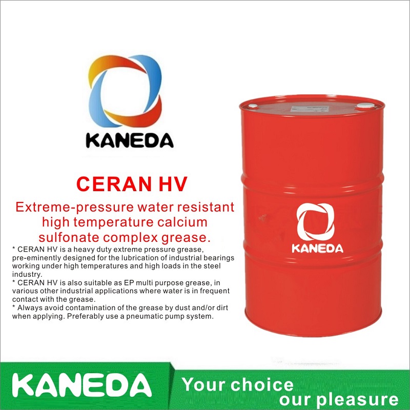 KANEDA CERAN HV Hochtemperatur-Calciumsulfonat-Komplexfett mit extrem hohem Wasserdruck.