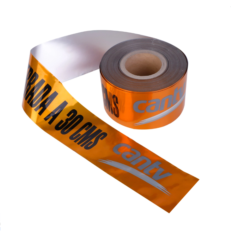 Warnbänder für Kabel-Untertagedetektive Aluminium-Folie PE Warnung