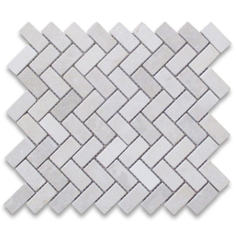 Creme Marfil Fischgräten Mosaikfliesen