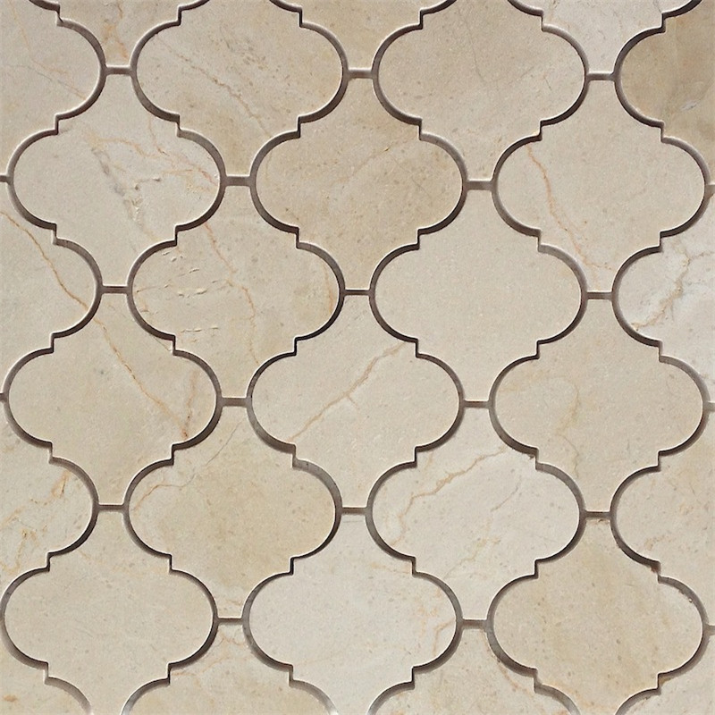 Creme Marfil Fischgräten Mosaikfliesen