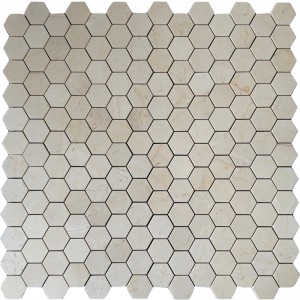 Emperador Light 1x1 quadratische Mosaikfliese poliert